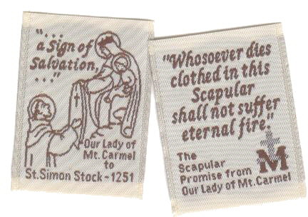 Single face prints of '...a Sign of Salvation...' and '...Promise from OLMC...'